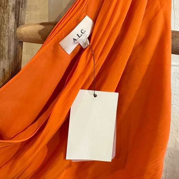 A.L.C. Delfina Dress in Citrus Orange in Size 2 - Picture 12 of 16